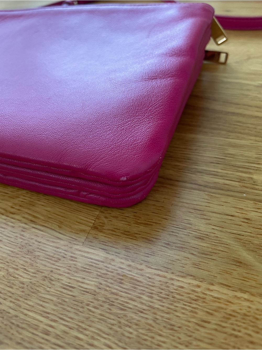 Celine Trio Small Pink Leather Crossbody Bag - Picture 9 of 16